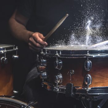 Drummer Plays the Snare Drum Drummer Plays the Snare Drum