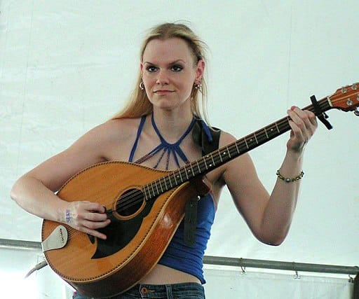 Beth Patterson playing the Irish Bouzouki at the Dublin Ohio Irish Fest