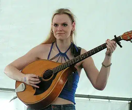 Beth Patterson playing the Irish Bouzouki at the Dublin Ohio Irish Fest