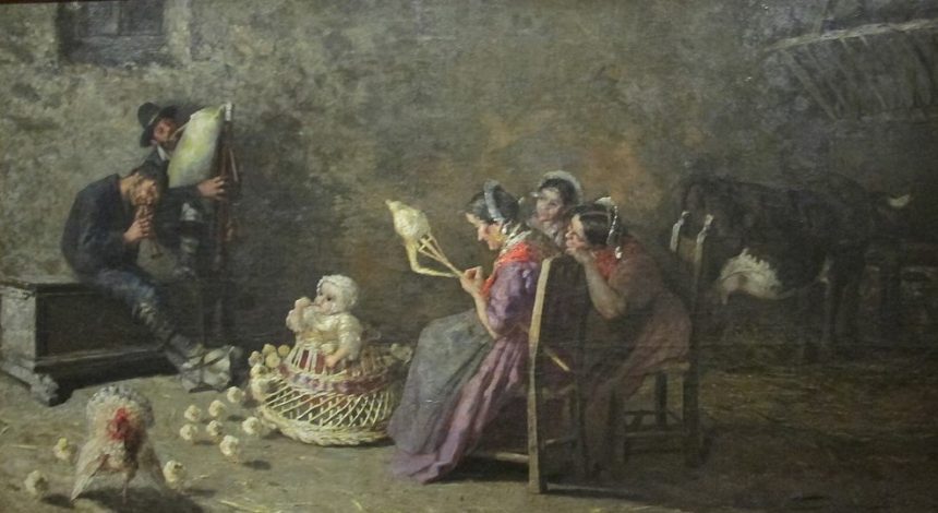 Brianza Zampogna players - Giovanni Segantini - Source Wikipedia