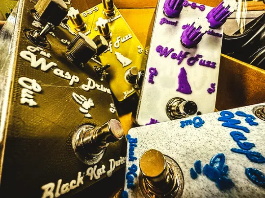 Black Kat Devices guitar pedal collection