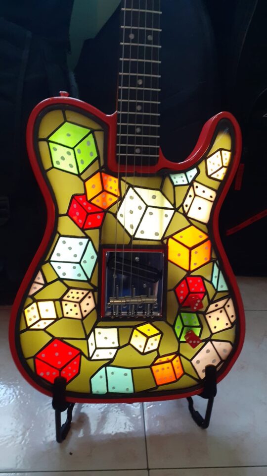 Electric Guitar Tumbling Dice Biasibetti Guitars 1