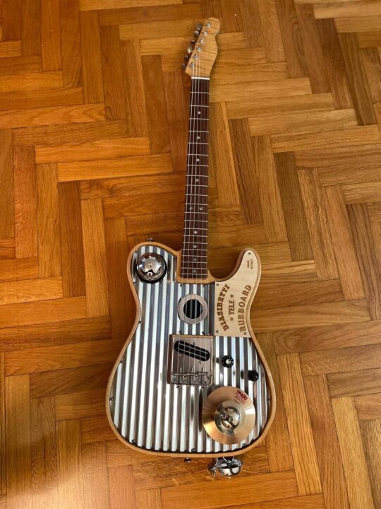 Electric Guitar Washboard Telecaster Biasibetti Guitars 4