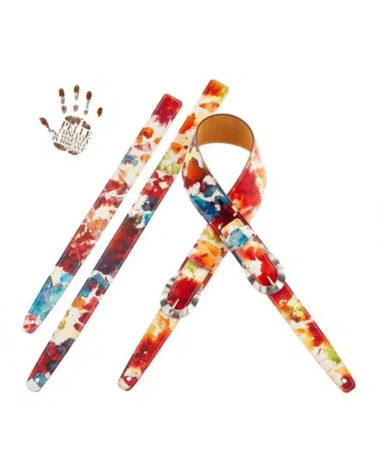 Guitar Strap Twin Buckle Ts Art Paint 7 Cm Magrabò Guitar Straps 1